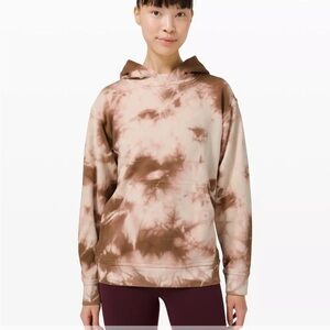 Lululemon All Yours Earth Die Tie-Dye Hoodie in Brown and Cream